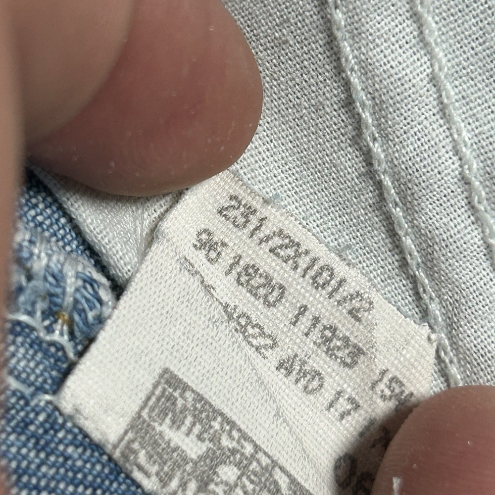 Vintage Lee Authentic Denim Overalls Baby Size 18M fish Pattern 80s RARE Pattern - Picture 4 of 16